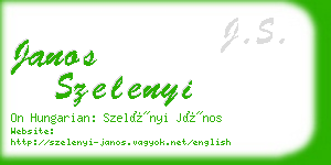 janos szelenyi business card